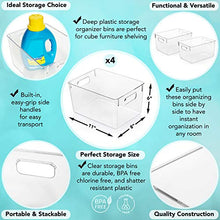 Load image into Gallery viewer, ClearSpace Plastic Storage Bins – Perfect Kitchen Organization or Pantry Storage – Fridge Organizer, Pantry Organization and Storage Bins, Cabinet Organizers