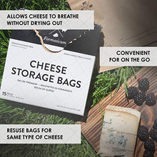 Load image into Gallery viewer, Formaticum Cheese Storage Bags, Keep Charcuterie Fresh, Wax Paper Bags, 15 Count