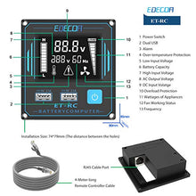 Load image into Gallery viewer, EDECOA 2000 Watt Pure Sine Wave Power Inverter DC 12V to AC 120V 110V Power Converter with LCD Remote Controller 2 USB for RV Caravan
