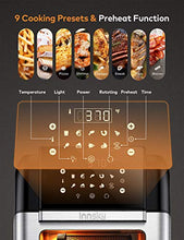 Load image into Gallery viewer, Innsky Air Fryer, 10.6-Quarts Air Oven, Rotisserie Oven, 1500W Electric Air Fryer Oven with LED Digital Touchscreen, 10-in-1 Countertop Oven with Dehydrator & Rotisserie, 6 Accessories & 32+ Recipes