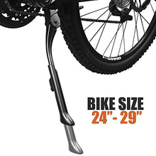 Load image into Gallery viewer, BV Adjustable Bicycle Bike Kickstand with Concealed Spring-Loaded Latch, for 24-29 Inch Bicycles
