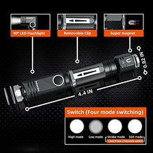 Load image into Gallery viewer, Flashlight, NICRON N7 600 Lumens Tactical Flashlight, 90 Degree Mini Flashlight Ip65 Waterproof Led Flashlight 4 Modes- Best High Lumens are for Camping, Outdoor, Hiking (Not Including Batteries)Gift