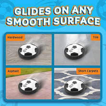 Load image into Gallery viewer, LLMoose Hover Ball for Boys & Girls - 2 LED Light Soccer Balls with Foam Bumpers