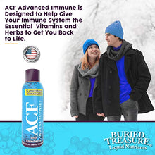 Load image into Gallery viewer, Buried Treasure ACF Advanced Immune Response with Vitamin C, Elderberry, Echinacea and Herbal Blend for Complete Rapid Immune Support Dietary Supplement | Package of 7 2 oz Bottles | 14 Servings