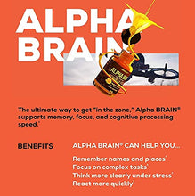 Load image into Gallery viewer, ONNIT Alpha Brain (45-Day Supply) - Premium Nootropic Brain Supplement - Focus, Concentration & Memory - Alpha GPC, L Theanine & Bacopa Monnieri