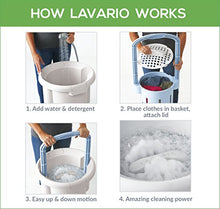 Load image into Gallery viewer, Lavario Portable Clothes Washer (Manual Non-Electric Portable Washing Machine for Camping, Apartments, RV’s, Delicates)
