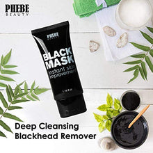 Load image into Gallery viewer, Phebe Black Mask Blackhead Remover Purifying Peel Off Mask Activated Charcoal Mask Deep Cleansing Acne removal Nose Face Pore Cleaner 1 Tube(1.76 fl oz)