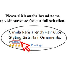 Load image into Gallery viewer, Camila Paris CP16 French Hair Bun Clip Maker Cover Cap Holder, Tortoise Shell, Round Dome Bun Hair Clip for Women Hair Updo, Styling Hair Bun Accessories for Women, No Slip and Durable, Made in France