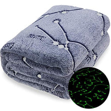 Load image into Gallery viewer, Kanguru Glow in The Dark Constellation Blanket, Christmas Thanksgiving Blanket Gifts for Birthday Kids Women Girls Boy Best Friend