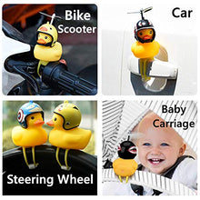Load image into Gallery viewer, NEKRASH Duck Bike Bell, Rubber Duck Bicycle Accessories with LED Light, Cute Propeller Handlebar Bicycle Horns for Kids Toddler Children Adults Sport Outdoor