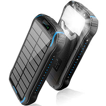 Load image into Gallery viewer, Solar Charger 26800mAh, Solar Power Bank, Portable Charger Battery Pack with 3 Outputs & 2 Inputs(Micro USB & Type-C) Huge Capacity Backup Battery Compatible Smartphone, Tablet and More