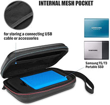 Load image into Gallery viewer, ProCase Shockproof Carrying Case + Silicone Cover Combo for Samsung T5 / T3 Portable SSD Bundle with Hard Travel Carrying Case for Samsung T5 / T3 Portable SSD