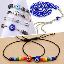 Load image into Gallery viewer, PH PandaHall 390 Pieces Blue Evil Eye Glass Beads Assorted Size Lampwork Round Beads for Jewelry Making - 4mm/6mm/8mm/10mm