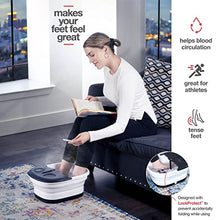 Load image into Gallery viewer, Medical king Foot Spa with Heat and Massage and Jets Includes A Remote Control A Pumice Stone Collapsible Foot Spa Massager with Heat and Massage Bubbles and Vibration