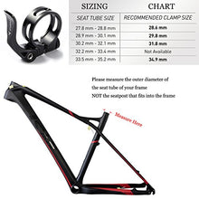 Load image into Gallery viewer, corki Quick Release Bicycle Seatpost Clamp Sandblasting Anodised Aluminum Alloy 34.9MM Red KC89