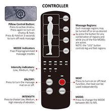 Load image into Gallery viewer, Comfier Massage Mat, Full Body Heating Massage Pad with Movable Shiatsu Neck Massage Pillow, 10 Vibrating Motors & 4 Heating Pad, Neck,Shoulder Back Massager