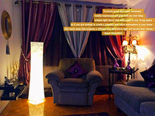 Load image into Gallery viewer, 61" Soft Light Floor Lamp,LEONC RGB Color Changing LED Tyvek Fabric Shade Modern Floor Lamp with Fabric Shade & 2 Smart LED Bulbs for Livingroom Bedroom Warm Atmosphere Tyvek Dupont 10 x 10 x 61 inch…