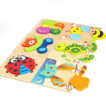 Load image into Gallery viewer, Toddler Puzzles, Wooden Jigsaw Animals Puzzles for 1 2 3 Year Old Girls Boys Toddlers, Educational Preschool Toys Gifts for Colors & Shapes Cognition Skill Learning