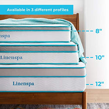 Load image into Gallery viewer, Linenspa 12 Inch Memory Hybrid Plush-Individually Encased Coils-Edge Support-Quilted Foam Cover Mattress, Twin, White