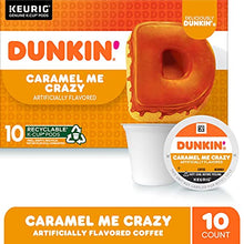 Load image into Gallery viewer, Dunkin' Coffee Keurig K-Cup Pods, Caramel Me Crazy, 10 Count (Pack of 1) - Packaging May Vary