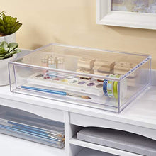 Load image into Gallery viewer, STORi Audrey Stackable Cosmetic Organizer Drawer 12" Wide | Clear