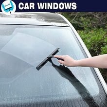 Load image into Gallery viewer, Shower Squeegee, 10-Inch Matte Black Squeegee, All-Purpose Stainless Steel Squeegee for Bathroom, Shower Doors, Mirrors, Tiles and Car Windows - 100% Streak Free