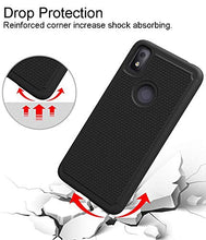 Load image into Gallery viewer, Dahkoiz Case for T-Mobile Revvl 4 Case, TCL Revvl 4 Case, Durable Sturdy Armor Defender Cover Dual Layer Hybrid Protective Phone Cases for TMobile Revvl 4, Black