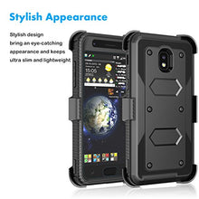 Load image into Gallery viewer, Njjex Galaxy J3 Orbit Case, For Samsung J3 2018/J3 Eclipse 2/J3 Achieve/Express Prime 3/Amp Prime 3/J3 Prime 2/J3 Emerge/J3 V 3rd Gen/J3 Aura/J3 Star Case, Holster Swivel Belt Clip Phone Cover - Black