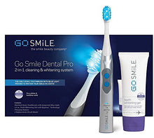 Load image into Gallery viewer, Go Smile Premium 2-In-1 Teeth Whitening System: Electric Tooth Brush+Teeth Whitening Gel For Healthier & Brighter Teeth | Instant Results, Safe On Dental Work, Crowns, Veneers, Bonding+More (Silver)
