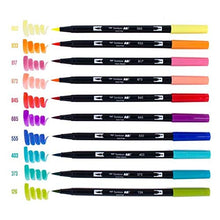 Load image into Gallery viewer, Tombow Pen Retro Dual Brush Markers, 10-Pack, 10 Piece