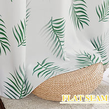 Load image into Gallery viewer, NICETOWN Plant Living Room Curtains 84" Long for Windows, Grommet Top Tropical Window Treatments Curtains Room Darkening for Hall/Villa/Sliding Glass Door, 2 Pieces = 104" Wide, Green Palm