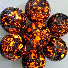 Load image into Gallery viewer, DAPERCI Natural Stones Crystal Stone Natural Fire Agate Stone Crystal Sphere Ball Powerful Chakra Energy Wicca Crystals and Healing Stones Spiritual Witchcraft Natural Stones