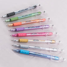 Load image into Gallery viewer, Pentel Sparkle Pop Metallic Gel Pen, 1.0mm Bold Line, Assorted Colors, Pack of 8 (K91BP8M)