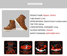 Load image into Gallery viewer, ROCKROOSTER Roberta- Men's Work Boots, 6 Inch Soft Toe Boot, Wedge Sole, Arch Support Anti-Fatigue boots, Vibram outsole EH Safety Boots, VAP615-14