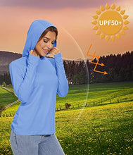 Load image into Gallery viewer, TACVASEN Womens Hoodies Sun Protection Fishing Shirts Long Sleeve Shirts Running Shirts Yoga Shirts Casual Shirts Hood Shirts Tennis Shirts Apricot