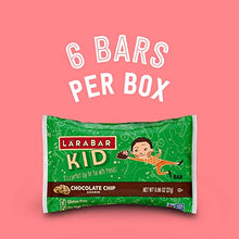 Load image into Gallery viewer, Larabar Kids Chocolate Chip Cookie Gluten Free Bar, 0.96 oz, 6 ct