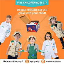 Load image into Gallery viewer, Born Toys Dress Up & Pretend Play 3-in-1 Premium Kids Costumes Set - Washable Kids Dress Up Clothes for Play - Scientist, Explorer & Gardener as Dress Up Clothes for Little Girls & Boys Ages 3-7