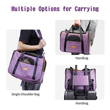 Load image into Gallery viewer, morpilot Pet Travel Carrier Bag, Portable Pet Bag - Folding Fabric Pet Carrier, Travel Carrier Bag for Dogs or Cats, Pet Cage with Locking Safety Zippers, Foldable Bowl, Airline Approved