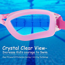 Load image into Gallery viewer, Kids Swim Goggles, 2 Packs Swimming Goggles for Kids Girls Boys and Child Age 4-16