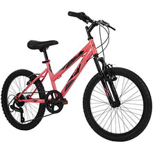 Load image into Gallery viewer, Huffy Kids Hardtail Mountain Bike for Girls, Stone Mountain 20 inch 6-Speed, Solar Flare, 20 Inch Wheels/13 Inch Frame, Model Number: 73818