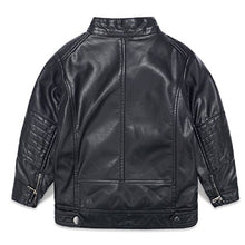 Load image into Gallery viewer, LJYH Boys Leather Jackets New Spring Children Collar Motorcycle Faux Leather Zipper Coats 5/6yrs