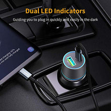Load image into Gallery viewer, Looptimo 2-Pack 12 Volt Cigarette Lighter Adapter Kit, Compatible with Google Pixel 6/6 Pro/5a/5/4a/4, Samsung Galaxy Note 20/10/9,S21/S20/S10, PD & QC 3.0 Car Charger with 3-Pack Type C Cable 3.3ft