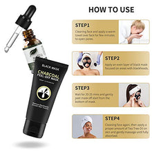 Load image into Gallery viewer, Charcoal Peel Off Face Mask HailiCare Blackhead Remover Face Mask 3 in 1 Purifying Peel Off Charcoal Mask with Tea Tree Serum and Brush for All Skin Types for Teens Men Women