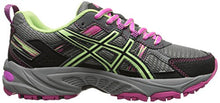 Load image into Gallery viewer, ASICS Women's Gel-venture 5 Running Shoe, Titanium/Pistachio/Pink Glow, 8.5 M US