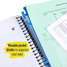 Load image into Gallery viewer, Five Star Advance Spiral Notebook, 5 Subject, College Ruled Paper, 200 Sheets, 11 x 8-1/2 inches, Green (73148)