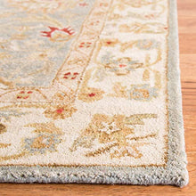 Load image into Gallery viewer, Safavieh Antiquities Collection AT822A Handmade Traditional Oriental Grey Blue and Beige Wool Area Rug (5' x 8')