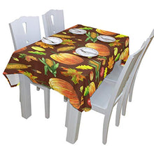 Load image into Gallery viewer, ALAZA Thanksgiving Seamless Pattern with Harvest Hand-Dr Thanksgiving Tablecloth,Washable Tablecloth,60 x 108 Inch Oblong/Rectangle Tablecloth for Family Dinner,Indoor or Outdoor Parties Etc
