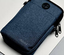 Load image into Gallery viewer, Agoz Crossbody Cell Phone Purse Handbag Wallet Sling Shoulder Messanger Bag - Utility Holder Case - Travel Neck Pouch Neck Wallet – Passport Holder to Keep Your Cash/Documents/Smartphone Safe (Blue)
