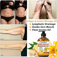 Load image into Gallery viewer, Massage Oil for Massage Therapy Kit,Ginger Oil Lymphatic Drainage-Arnica Sore Muscle Oil Massage &Lavender Oil Relaxing Massage Oils,Massage Kit With Massage Roller Ball Valentines Gifts for Men Women
