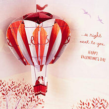 Load image into Gallery viewer, Hallmark Paper Wonder Valentines Day Pop Up Card for Significant Other (Hot Air Balloon Valentine)